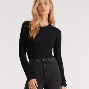 Veronica Beard Black Clement Top
